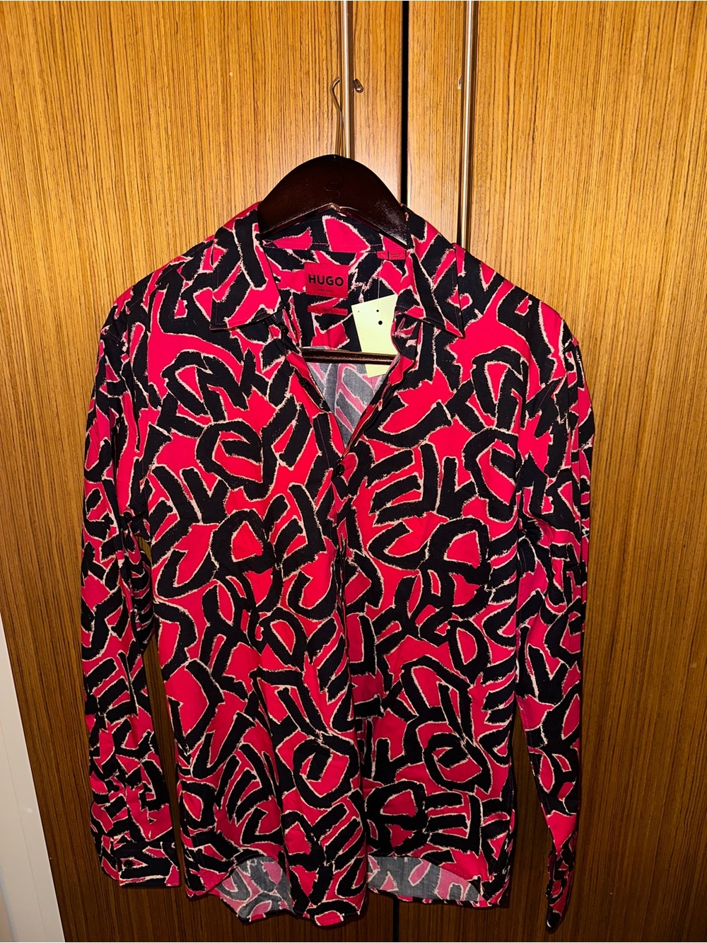 HUGO Red and Black Shirt